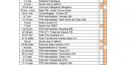 Programme des sorties 2026